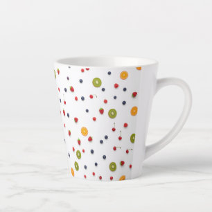 Beautiful Mini Fruits Pattern  Latte Mug