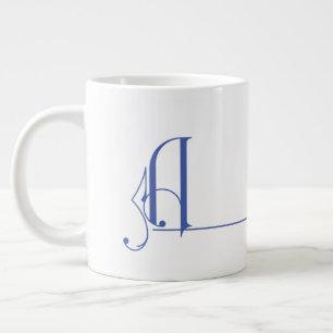 Beautiful Minimalist Elegant Monogram A Large Coffee Mug