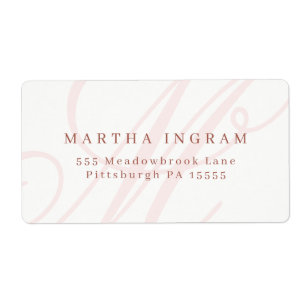 Beautiful Minimalist Monogram