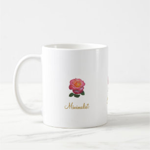 Beautiful Minimalist Rose Coffee Mug