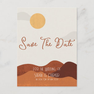 Beautiful Minimalist Sunny Desert  Postcard