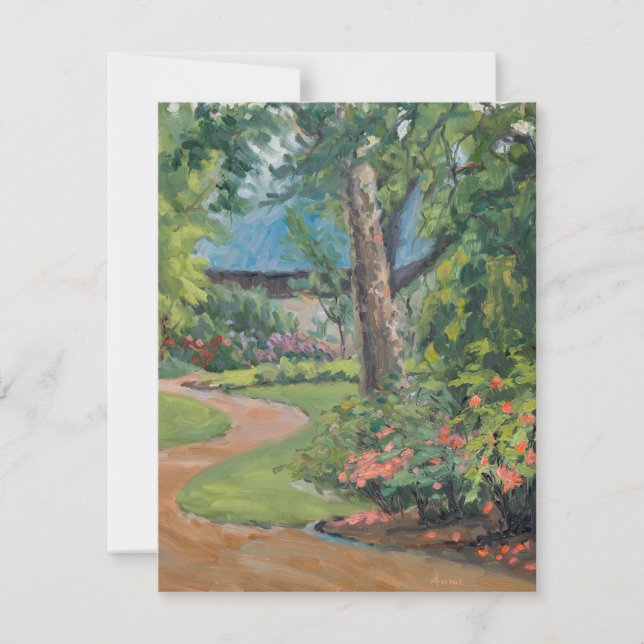 Beautiful Missouri St Louis Botanica Garden Thank You Card (Front)