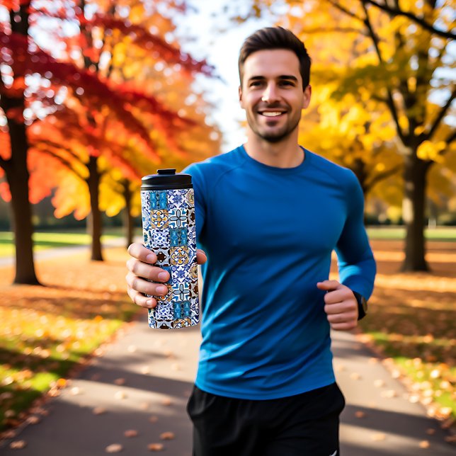 🤩 Beautiful mix of Azulejos  Thermal Tumbler (Beautiful mix of Azulejos Thermal Tumbler)