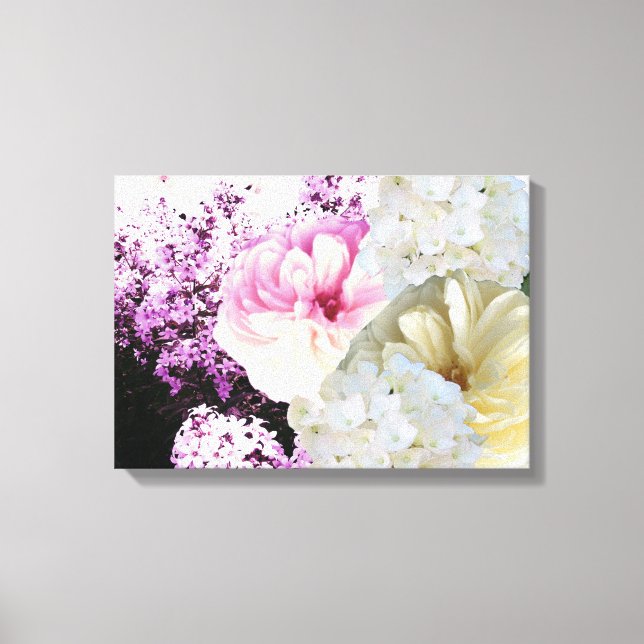 Beautiful Mixed Florals Canvas Print (Front)