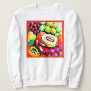 Beautiful Mixture of Grape Fruit Painting. Buy Now Sweatshirt