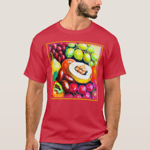 Beautiful Mixture of Grape Fruit Painting. Buy Now T-Shirt