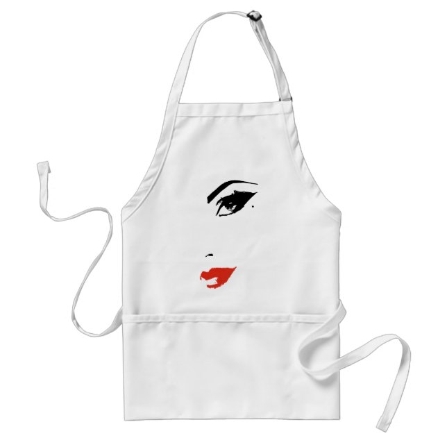 Beautiful Model Face Standard Apron (Front)