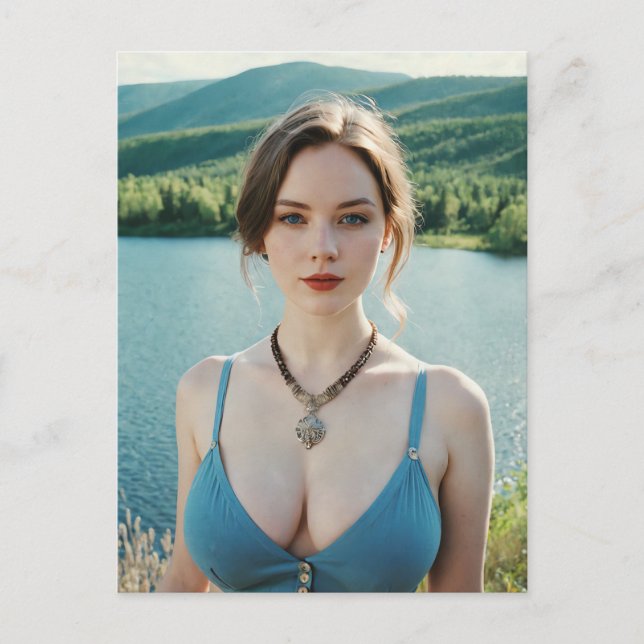 Beautiful Model Postcard (Front)