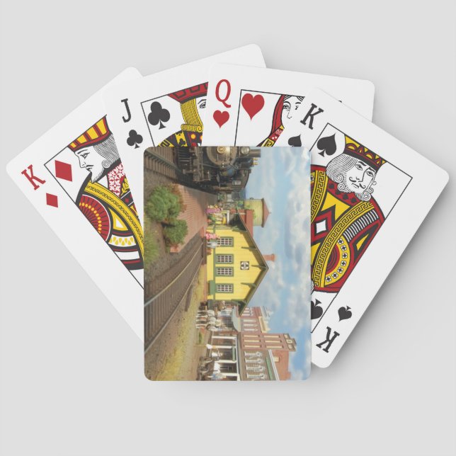 Beautiful Model Railroading Deck of Playing Cards (Back)