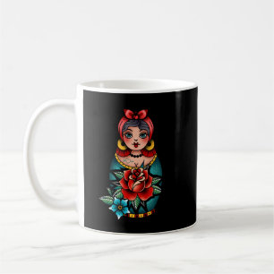 Beautiful Model Russian Doll  Russian Doll  Matryo Coffee Mug