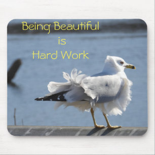 Beautiful Model Sea Gull - Ruffled Feathers Mouse Mat