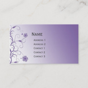 Beautiful modern floral design business card