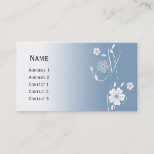 Beautiful modern floral design pocket calendar business card