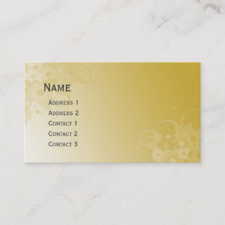 Beautiful modern floral design pocket calendar business card