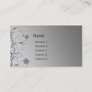 Beautiful modern floral design pocket calendar business card