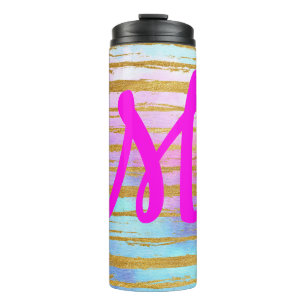Beautiful Modern Monogram Thermal Tumbler