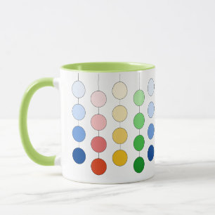 Beautiful Modern Multicolored Hanging Circles Mug