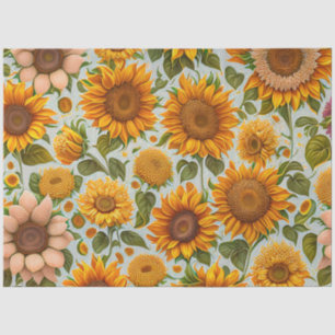 Beautiful Modern Sunflower Collection Tissue Paper