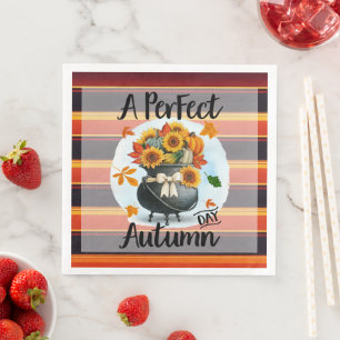 Beautiful Modern Thanksgiving Autumn Collection Napkin