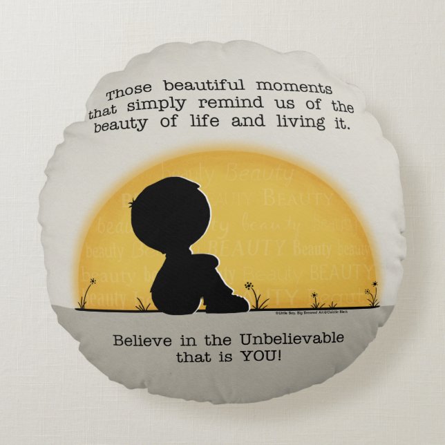 Beautiful Moments Round Cushion (Front)