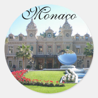 Beautiful Monaco Classic Round Sticker