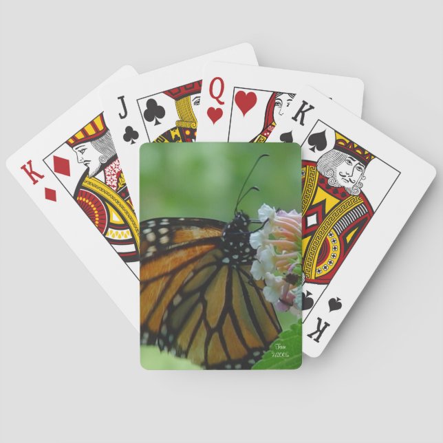 Beautiful Monarch Butterfly Bicycle Playing Cards (Back)