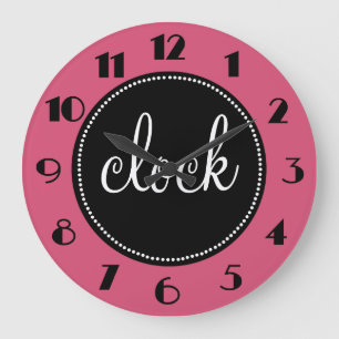 Beautiful Monogram Customised Clock