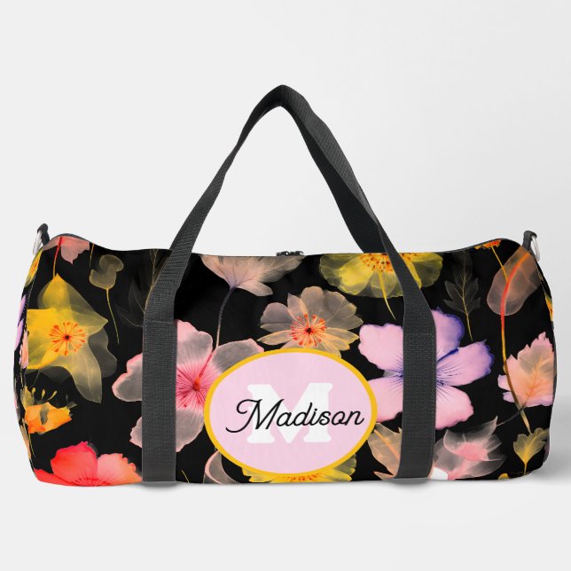 Beautiful monogrammed duffel bag (Front)