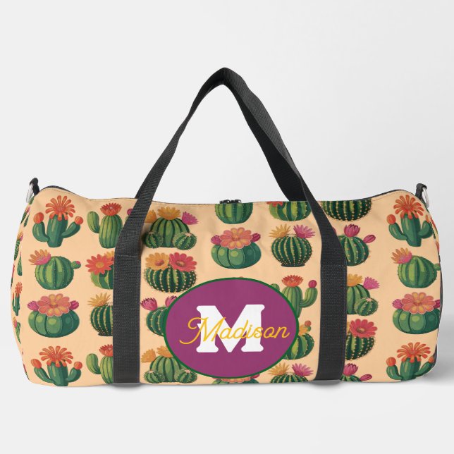 Beautiful monogrammed duffel bag (Front)