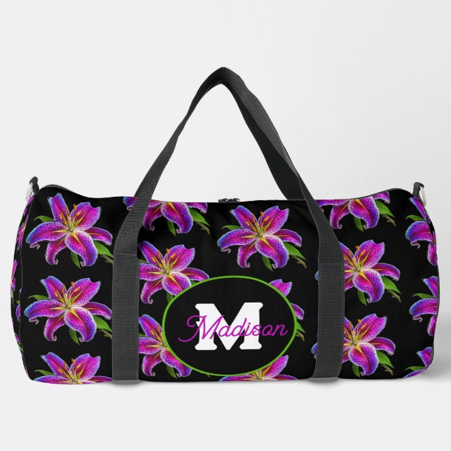 Beautiful monogrammed duffel bag (Front)