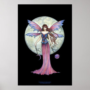 Beautiful Moon Fairy Poster by Molly Harrison