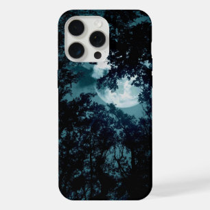 Beautiful Moon Glow Though Trees iPhone 15 Pro Max Case