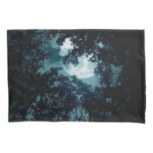 Beautiful Moon Glow Though Trees Pillowcase