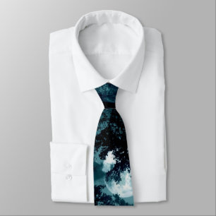 Beautiful Moon Glow Though Trees Tie