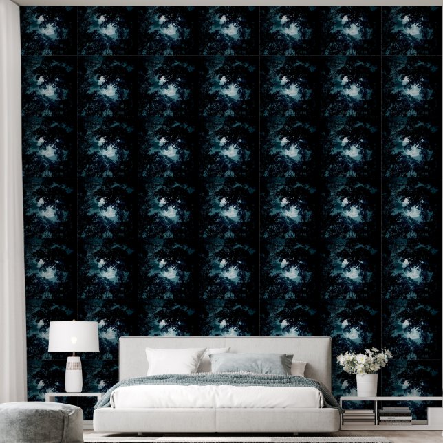 Beautiful Moon Glow Though Trees  Wallpaper (Bedroom)