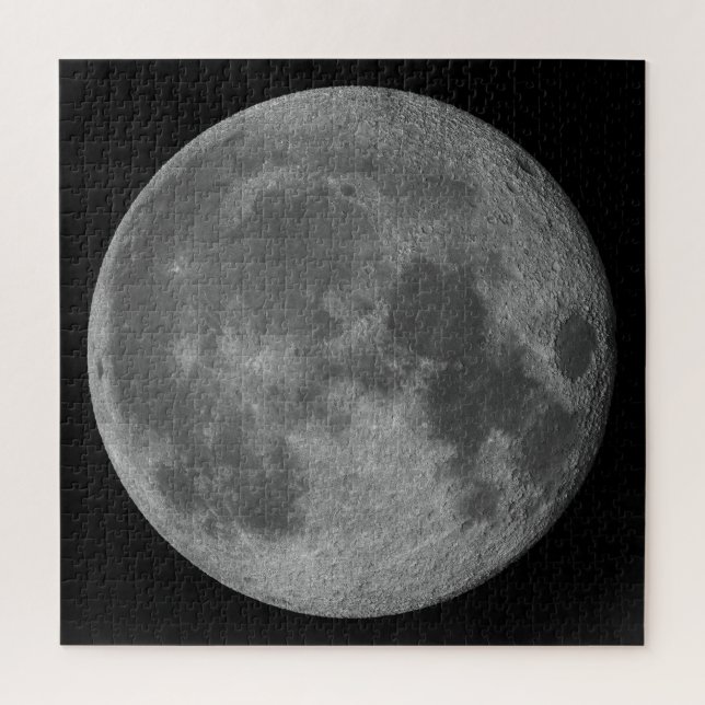 Beautiful moon in the space jigsaw puzzle (Vertical)