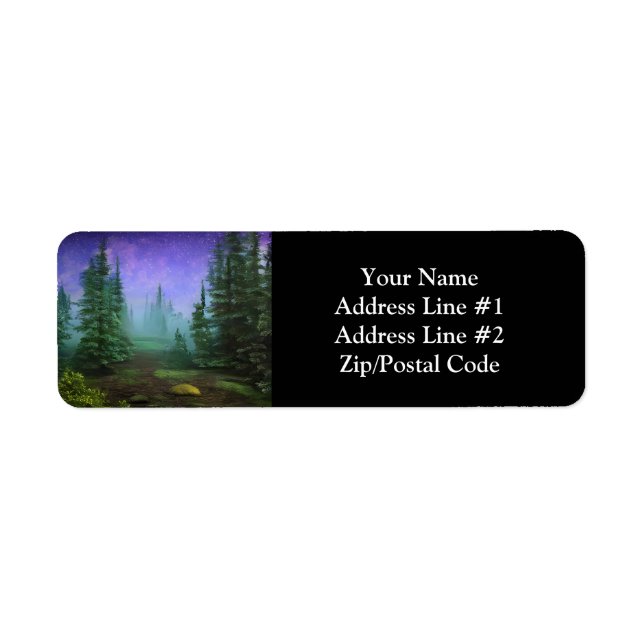 Beautiful Moonlight Wilderness Scene (Front)