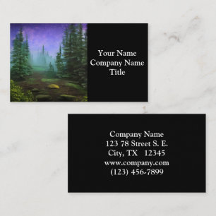 Beautiful Moonlight Wilderness Scene Business Card