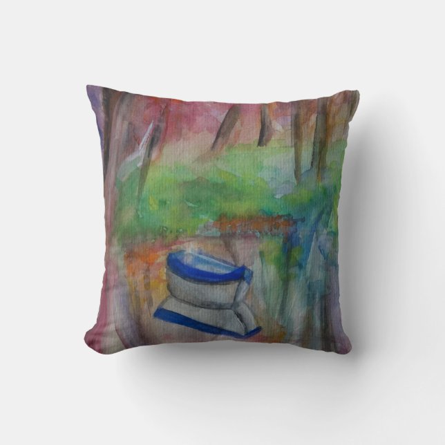 Beautiful Mornung Art Throw Cushion 41 cm x 41 cm (Front)