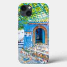 beautiful moroccan city paint iphone case