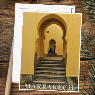 Beautiful Moroccan Marrakech Medina Architecture  Postcard