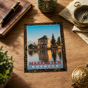 Beautiful Moroccan Marrakech Menara Architecture  Postcard