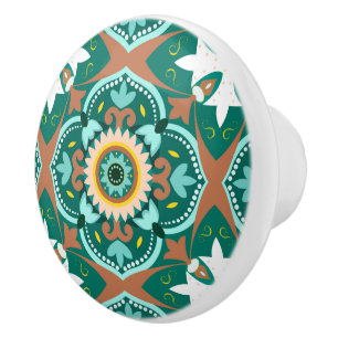 💚💛 Beautiful Moroccan tiles Ceramic Knob