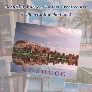 Beautiful Morocco Desert Architecture Ait BenHadou Postcard