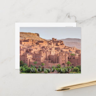 Beautiful Morocco Desert Architecture Ait BenHadou Postcard