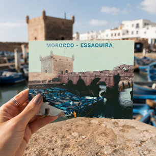 Beautiful Morocco Essaouira Souvenir Old City  Postcard