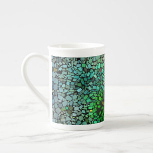 Beautiful mosaic bone china mug