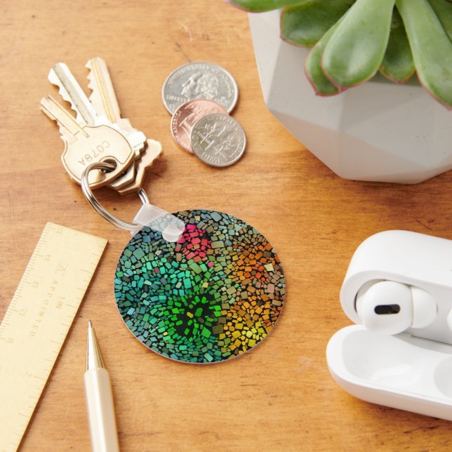 Beautiful mosaic key ring (Desk)