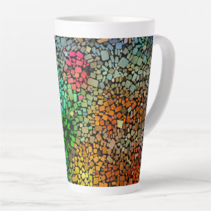 Beautiful mosaic latte mug