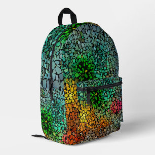 Beautiful mosaic printed backpack